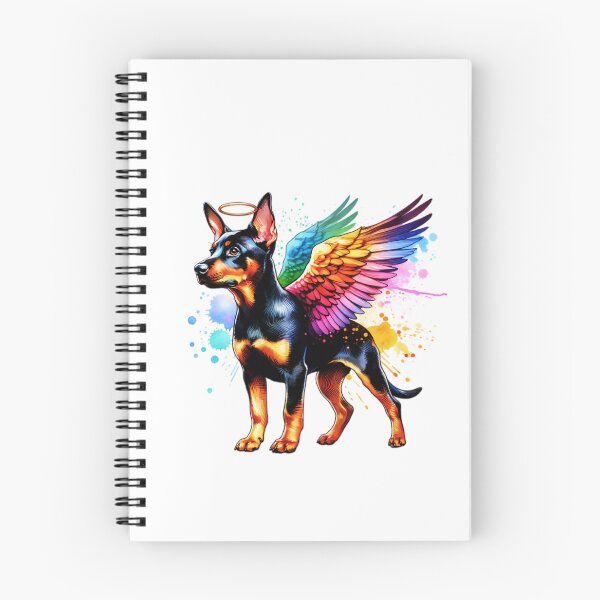 Item preview, Watercolor German Pinscher Angel designed and sold by TheAnimalZ00.