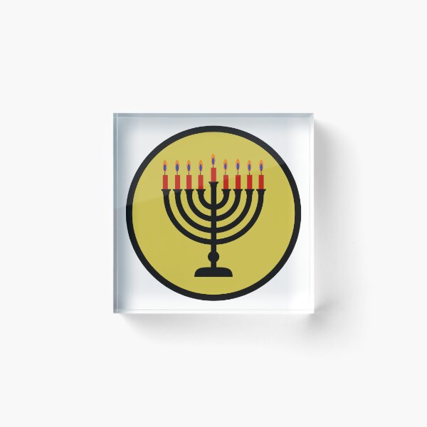 Item preview, Menorah in a circle  designed and sold by Rachel the Artist .