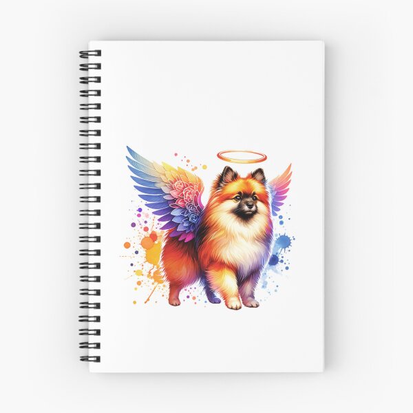 Item preview, Watercolor German Spitz Angel designed and sold by TheAnimalZ00.