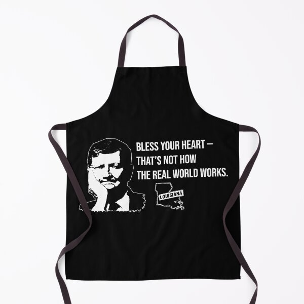 Aperçu de l'œuvre John N. Kennedy - Que Dieu vous bénisse — Louisiana Reality Check - T-shirt réservé aux chemises foncées créée et vendue par EmersionPrints.
