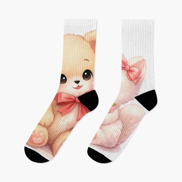 Item preview, Classic Kawaii Love – Cute Bear & Kitten Couple designed and sold by kimkosovo.