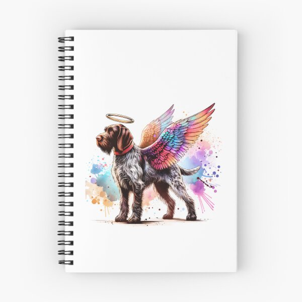 Item preview, Watercolor German Wirehaired Pointer Angel designed and sold by TheAnimalZ00.