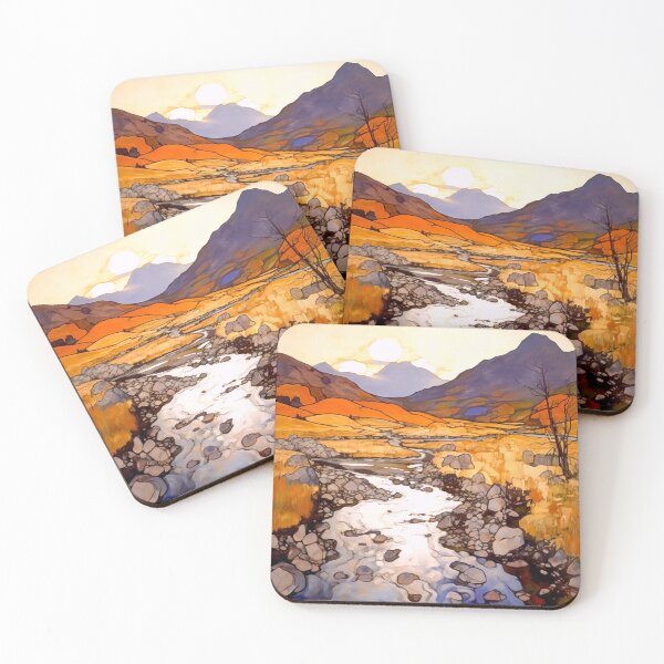 Item preview, Creek Landscape Abstract designed and sold by ViaARTfactory.