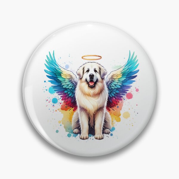 Item preview, Watercolor Great Pyrenees Angel designed and sold by TheAnimalZ00.