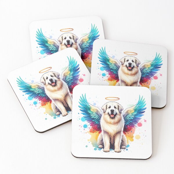 Item preview, Watercolor Great Pyrenees Angel designed and sold by TheAnimalZ00.