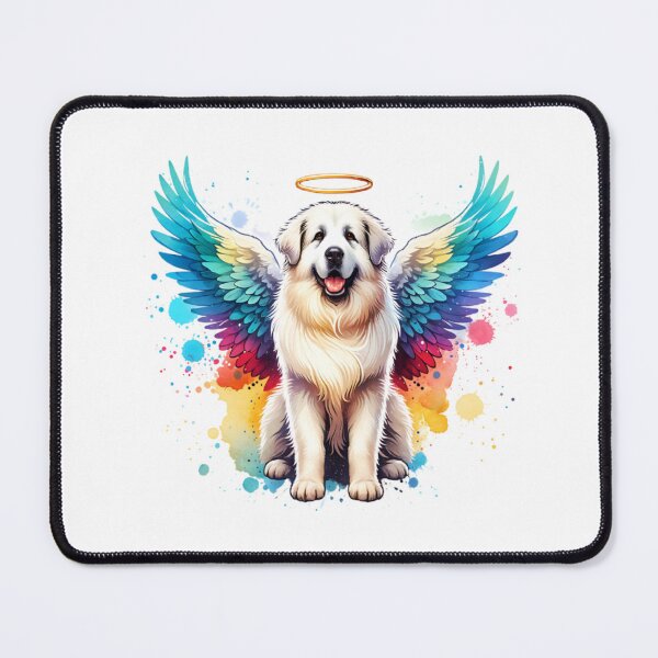 Item preview, Watercolor Great Pyrenees Angel designed and sold by TheAnimalZ00.