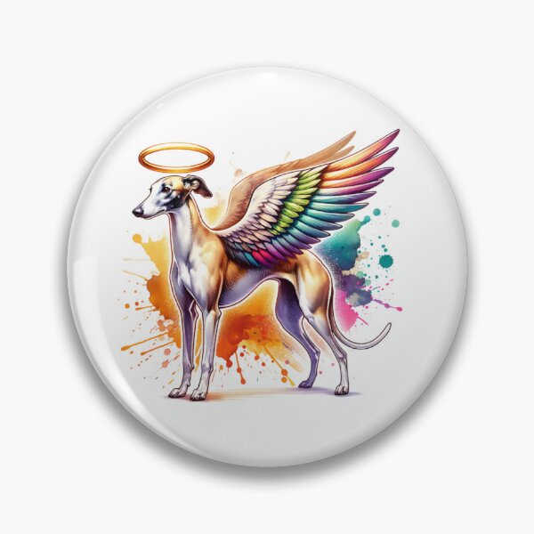 Item preview, Watercolor Greyhound Angel designed and sold by TheAnimalZ00.