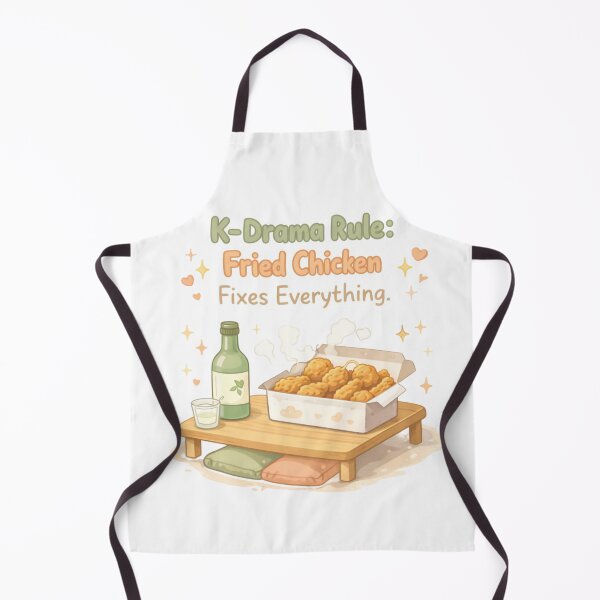 Item preview, K-Drama Rule: Fried Chicken Fixes Everything | K-Drama Food Sticker designed and sold by Soft Seoul Studio.