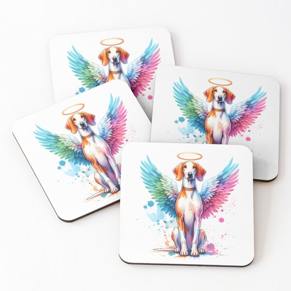 Item preview, Watercolor Ibizan Hound Angel designed and sold by TheAnimalZ00.
