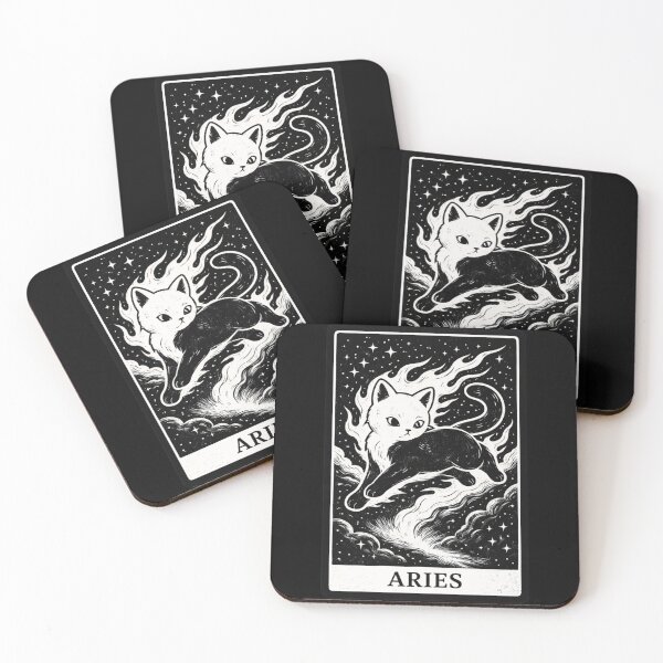 Item preview, Aries Zodiac Cats designed and sold by TaroT Studio.