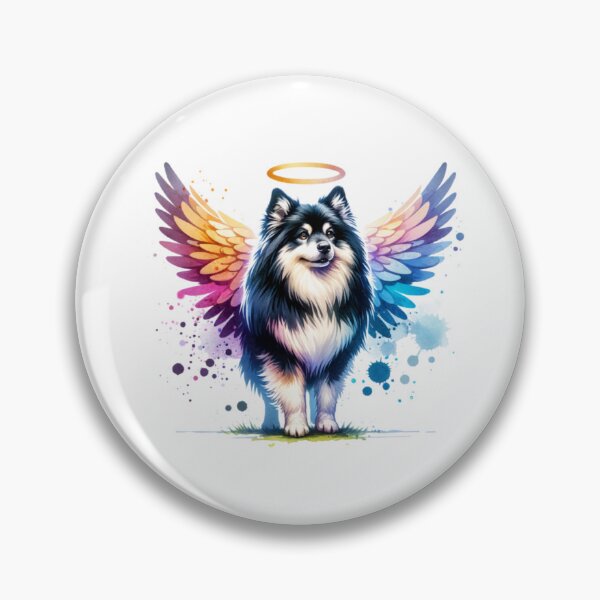 Item preview, Watercolor Icelandic Sheepdog Angel designed and sold by TheAnimalZ00.