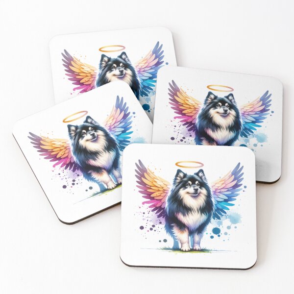 Item preview, Watercolor Icelandic Sheepdog Angel designed and sold by TheAnimalZ00.