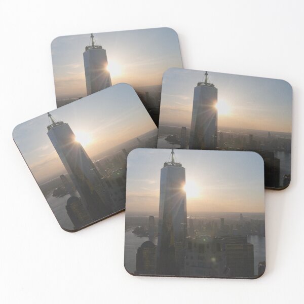 Item preview, Sun setting on: One World Trade Center designed and sold by NYConlineStore.