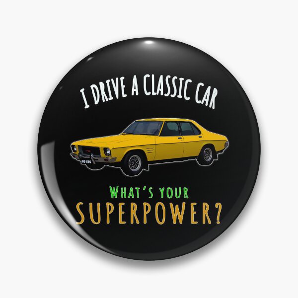 Item preview, Holden HQ Monaro GTS 350 Yellow I Drive a Classic Car What’s Your Superpower designed and sold by Michael van der Hoorn.