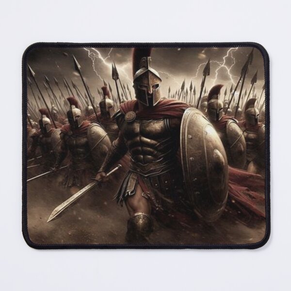 Item preview, Spartan Warrior Phalanx - Epic Ancient Greek Soldier Battle Art designed and sold by FaresTes.