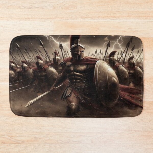 Item preview, Spartan Warrior Phalanx - Epic Ancient Greek Soldier Battle Art designed and sold by FaresTes.