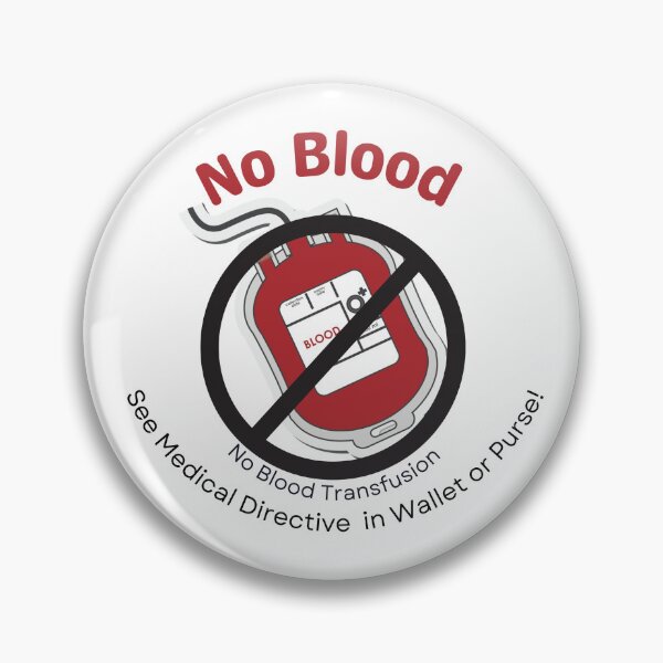 Item preview, JW, Medical Directive: No Blood Transfusion designed and sold by GiftableGems.