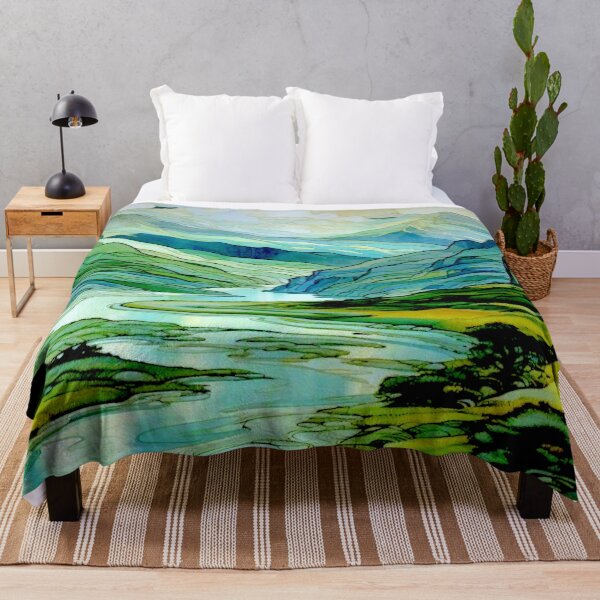 Item preview, Creek Landscape Abstract designed and sold by ViaARTfactory.