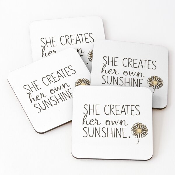 Item preview, Golden Mindset: She Creates Her Own Sunshine designed and sold by ZyVoAli.