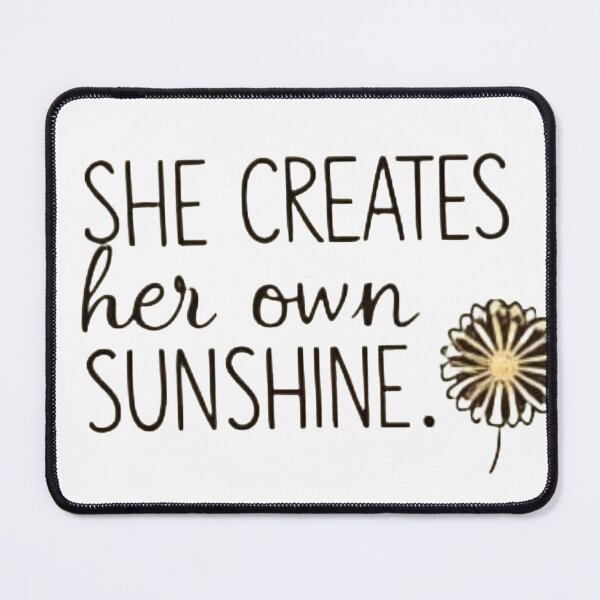 Item preview, Golden Mindset: She Creates Her Own Sunshine designed and sold by ZyVoAli.