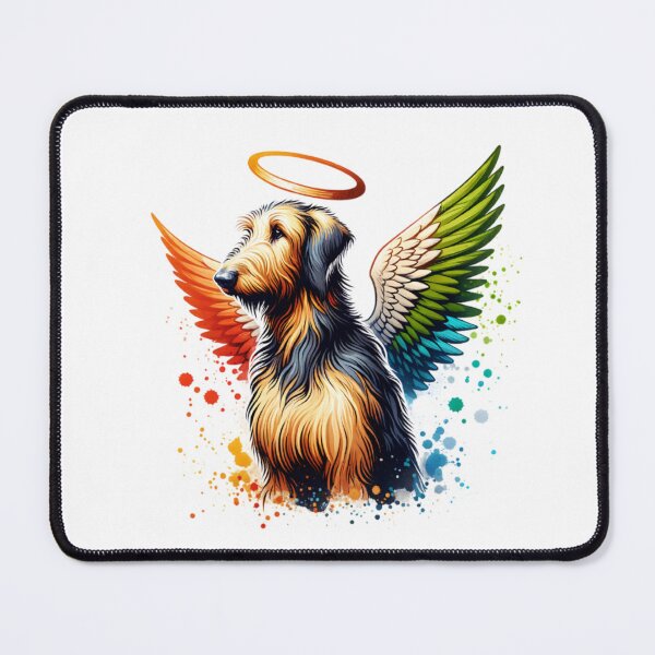 Item preview, Watercolor Irish Wolfhound Angel designed and sold by TheAnimalZ00.