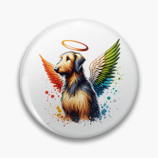 Item preview, Watercolor Irish Wolfhound Angel designed and sold by TheAnimalZ00.