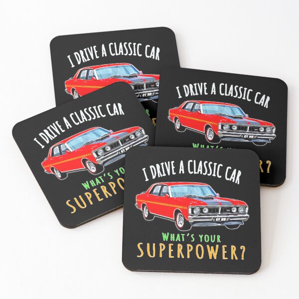Item preview, Red Ford Falcon XY GT-HO I Drive a Classic Car What’s Your Superpower designed and sold by Michael van der Hoorn.
