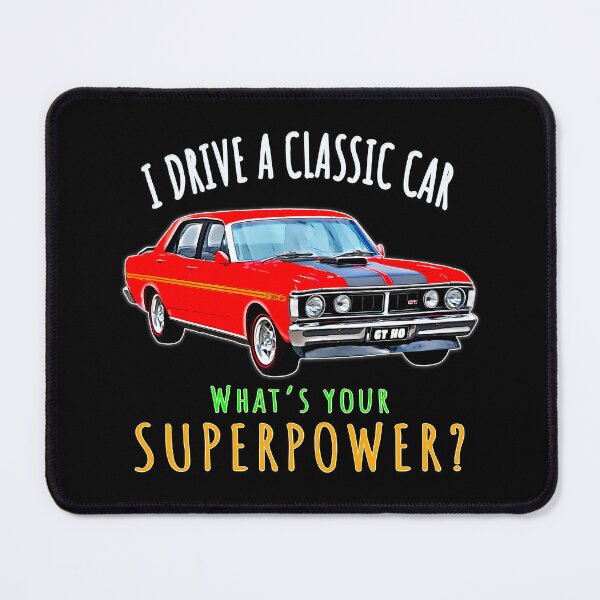 Item preview, Red Ford Falcon XY GT-HO I Drive a Classic Car What’s Your Superpower designed and sold by Michael van der Hoorn.