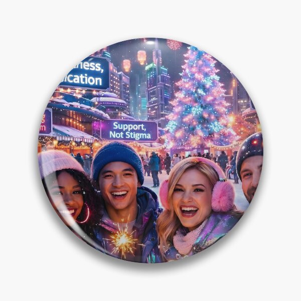 Item preview, Synthwave Christmas Psychiatry Future Reimagined designed and sold by DreamWavePix.