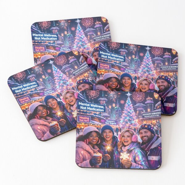 Item preview, Synthwave Christmas Psychiatry Future Reimagined designed and sold by DreamWavePix.