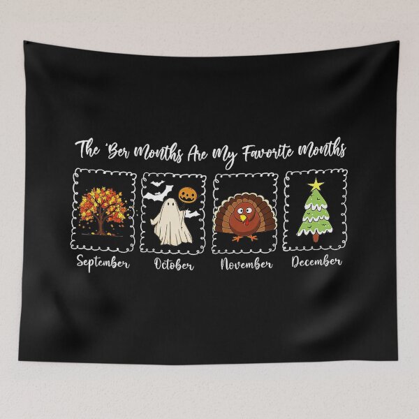 Item preview, The Ber Months Are My Favorite Months Vintage Fall Winter  designed and sold by WayTBeenkenArt.
