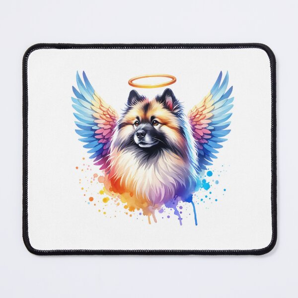 Item preview, Watercolor Keeshond Angel designed and sold by TheAnimalZ00.