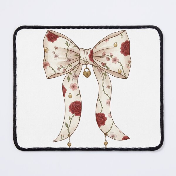 Item preview, ​Dark Coquette Aesthetic Rose Bow​ Vintage Victorian Softcore Ribbon designed and sold by ZyVoAli.