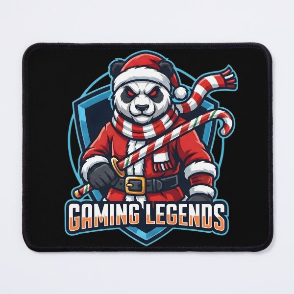 Item preview, Gaming Legends Santa Panda – Christmas Esports Logo for Gamers designed and sold by SoulenCify.