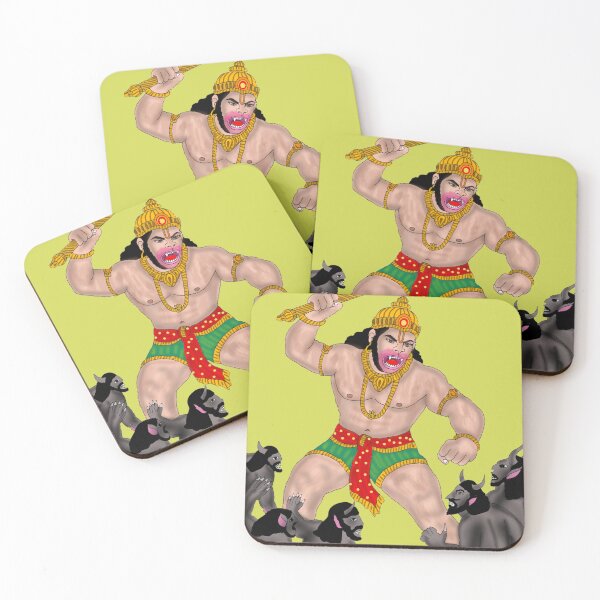 Item preview, Hanuman Art – Powerful Hindu Monkey God Illustration designed and sold by Harshit_Digital_Arts.