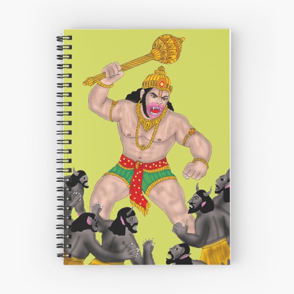 Item preview, Hanuman Art – Powerful Hindu Monkey God Illustration designed and sold by Harshit_Digital_Arts.