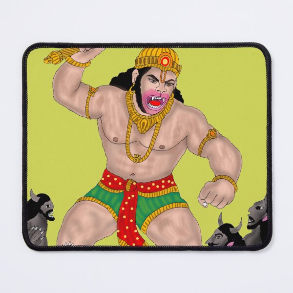Item preview, Hanuman Art – Powerful Hindu Monkey God Illustration designed and sold by Harshit_Digital_Arts.