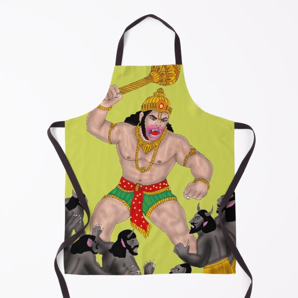 Item preview, Hanuman Art – Powerful Hindu Monkey God Illustration designed and sold by Harshit_Digital_Arts.