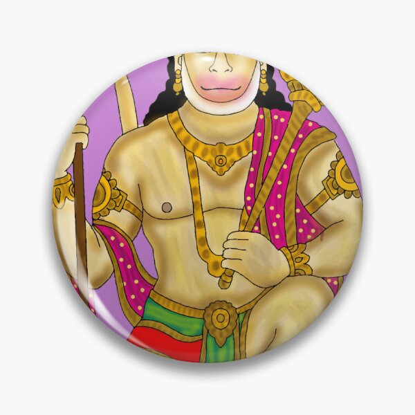 Item preview, Hanuman Art – Powerful Hindu Monkey God Illustration designed and sold by Harshit_Digital_Arts.