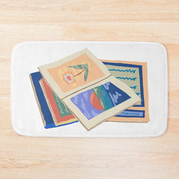 Item preview, Colorful digital illustration of art books spread open designed and sold by salinsiree.