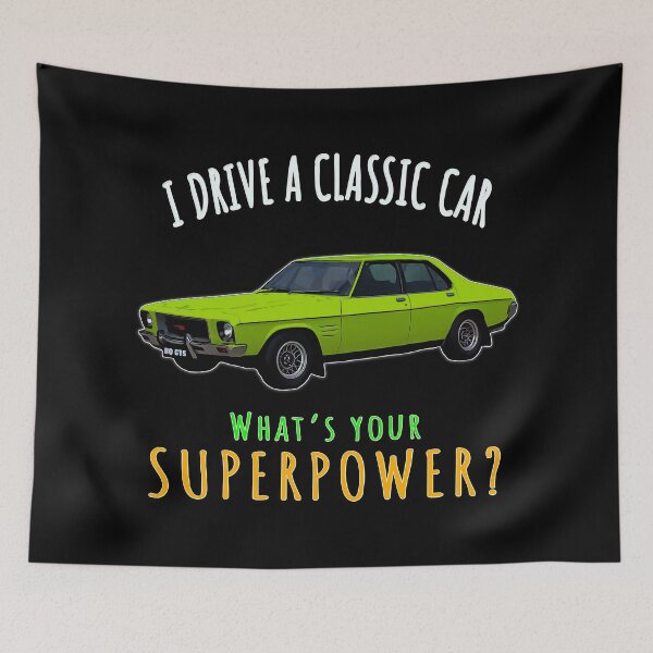 Item preview, Holden HQ Monaro GTS 350 Green I Drive a Classic Car What’s Your Superpower designed and sold by Michael van der Hoorn.