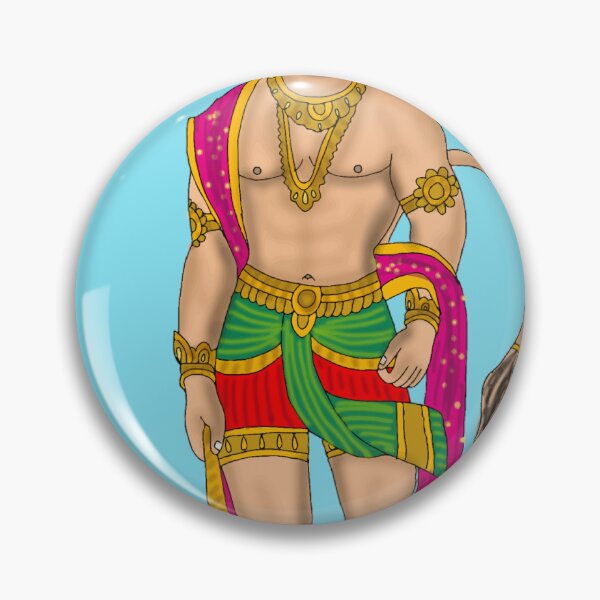 Item preview, Hanuman Art – Powerful Hindu Monkey God Illustration designed and sold by Harshit_Digital_Arts.