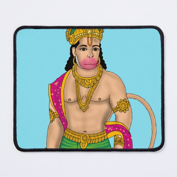 Item preview, Hanuman Art – Powerful Hindu Monkey God Illustration designed and sold by Harshit_Digital_Arts.