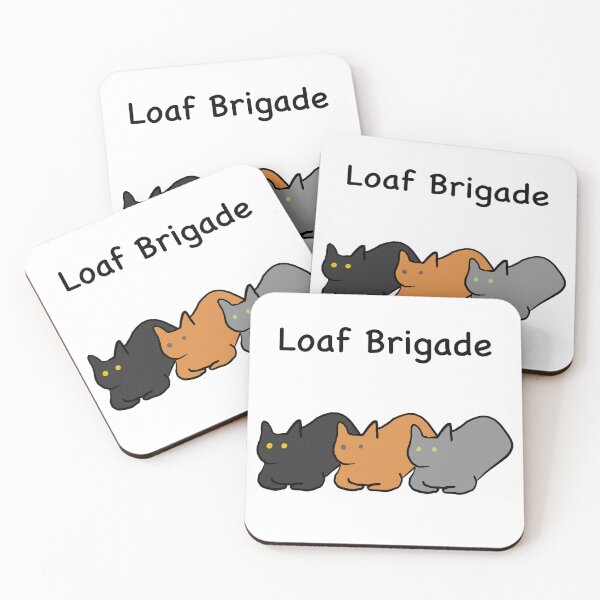 Item preview, Loaf Brigade Three Cats Loafing (Some Transparent Options) designed and sold by whenkelseydraws.
