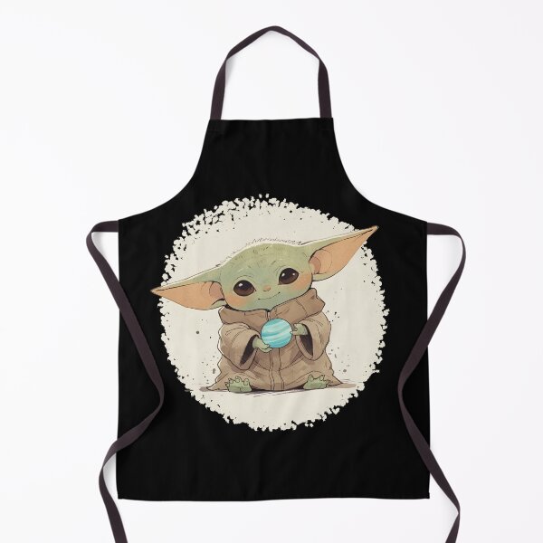 Item preview, BABY YODA WITH PLANET URANUS designed and sold by LIS AND MELIVERSO.