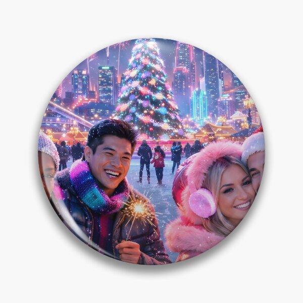 Item preview, Futuristic Synthwave Christmas New Year designed and sold by DreamWavePix.