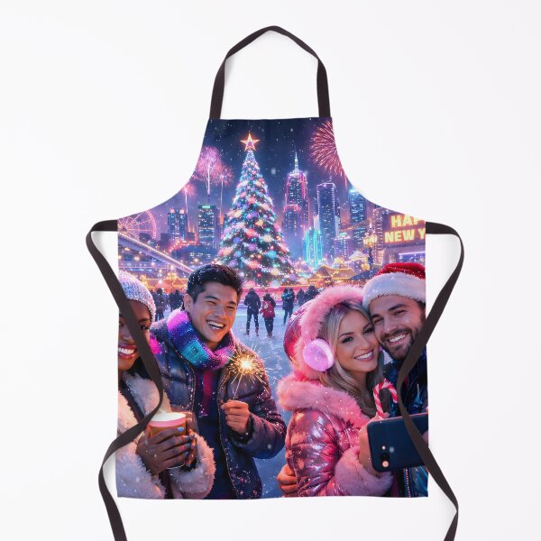 Item preview, Futuristic Synthwave Christmas New Year designed and sold by DreamWavePix.