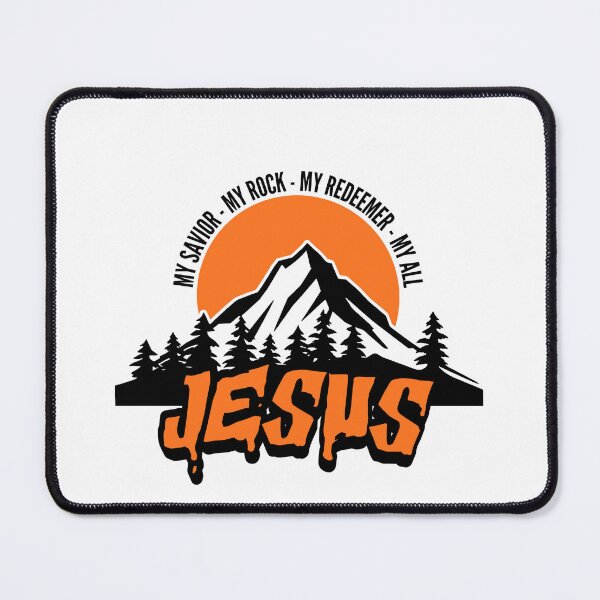 Item preview, Jesus: My Savior - My Rock - My Redeemer - My All – Christian Faith Design designed and sold by MoriaStore.