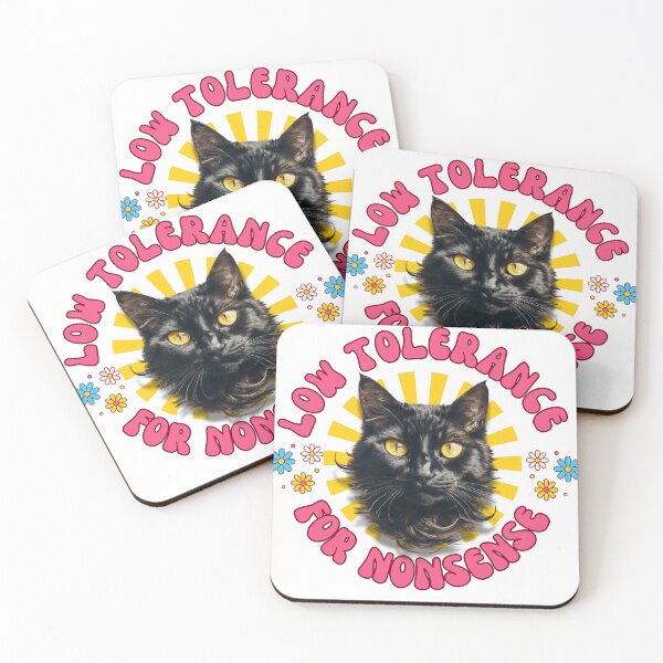 Item preview, Low Tolerance for Nonsense – Black Cat designed and sold by UUniqueIImprint.