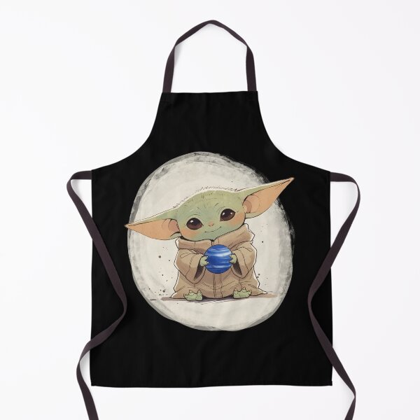 Item preview, BABY YODA WITH PLANET NEPTUNE designed and sold by LIS AND MELIVERSO.